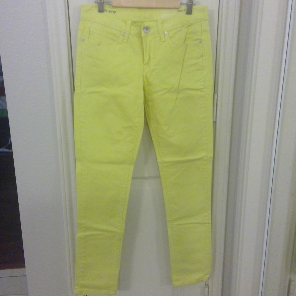 JCP Skinny Jeans, Yellow, 6P